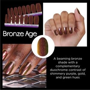 Color Street Bronze Age Nail Polish Strips . New in package.
